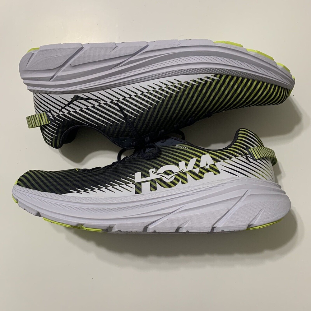Hoka One One Rincon 2 Black Yellow Mens Running Shoes 1110514 Mens Size 11.5 - Picture 3 of 9